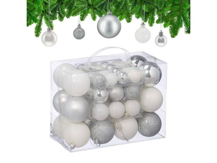 Relaxdays Weihnachtskugeln im Set