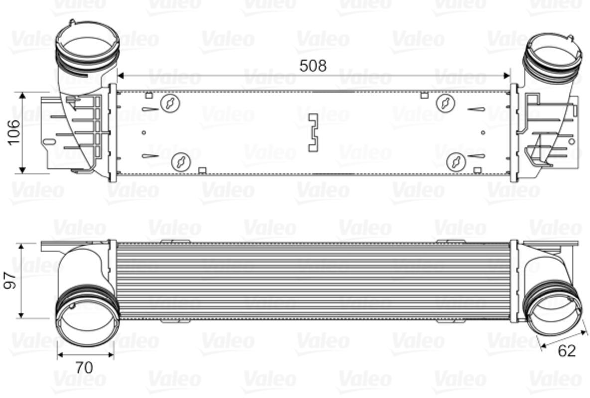 Ladeluftkühler VALEO 818594