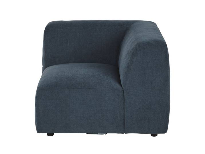 Accoudoir droit pour canapé modulable bleu