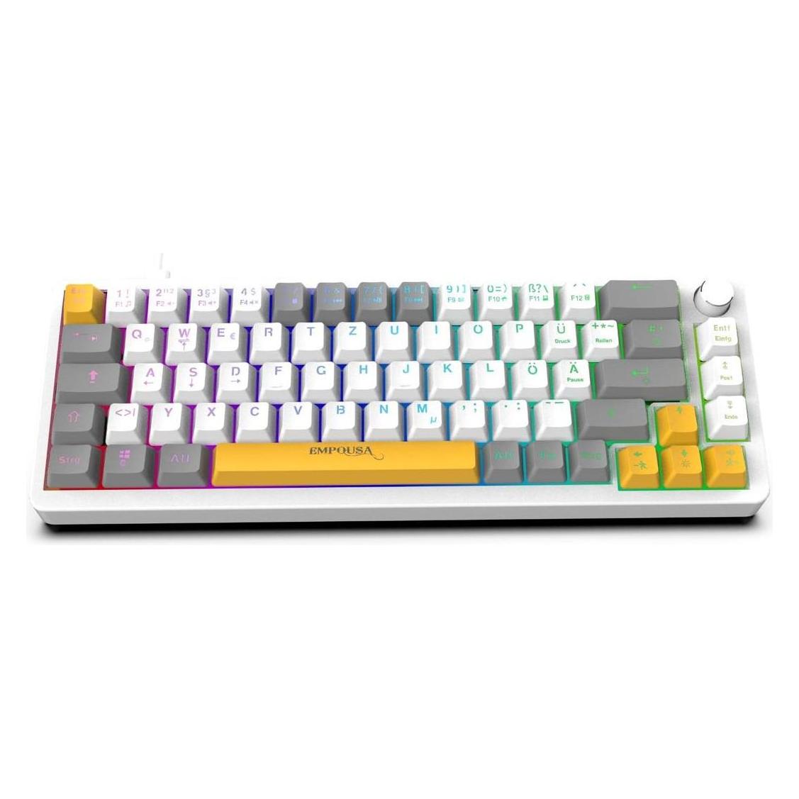 Inca Gaming Tastatur RGB/RedSwitch/USB/Mechan. 2.00m weiss (DE, Kabelgebunden) (IKG-457)