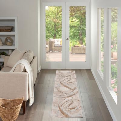 Nourison Brushstrokes Indoor only Abstract Area Rug