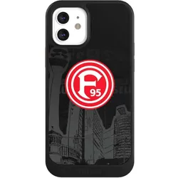 Nivocase Hülle für Apple iPhone 12 Handyhülle NIVOcore Case Schwarz Fortuna Düsseldorf Logo Offizielles (Apple iPhone 12), Smartphone Hülle, Schwarz