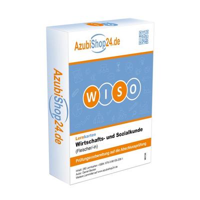 Lernkarten Wirtschafts- und Sozialkunde Fleischer/ Prüfungsvorbereitung Wiso Prüfung, Nonbook von Daniel Becker, Princoso, 978-3-96159-208-1