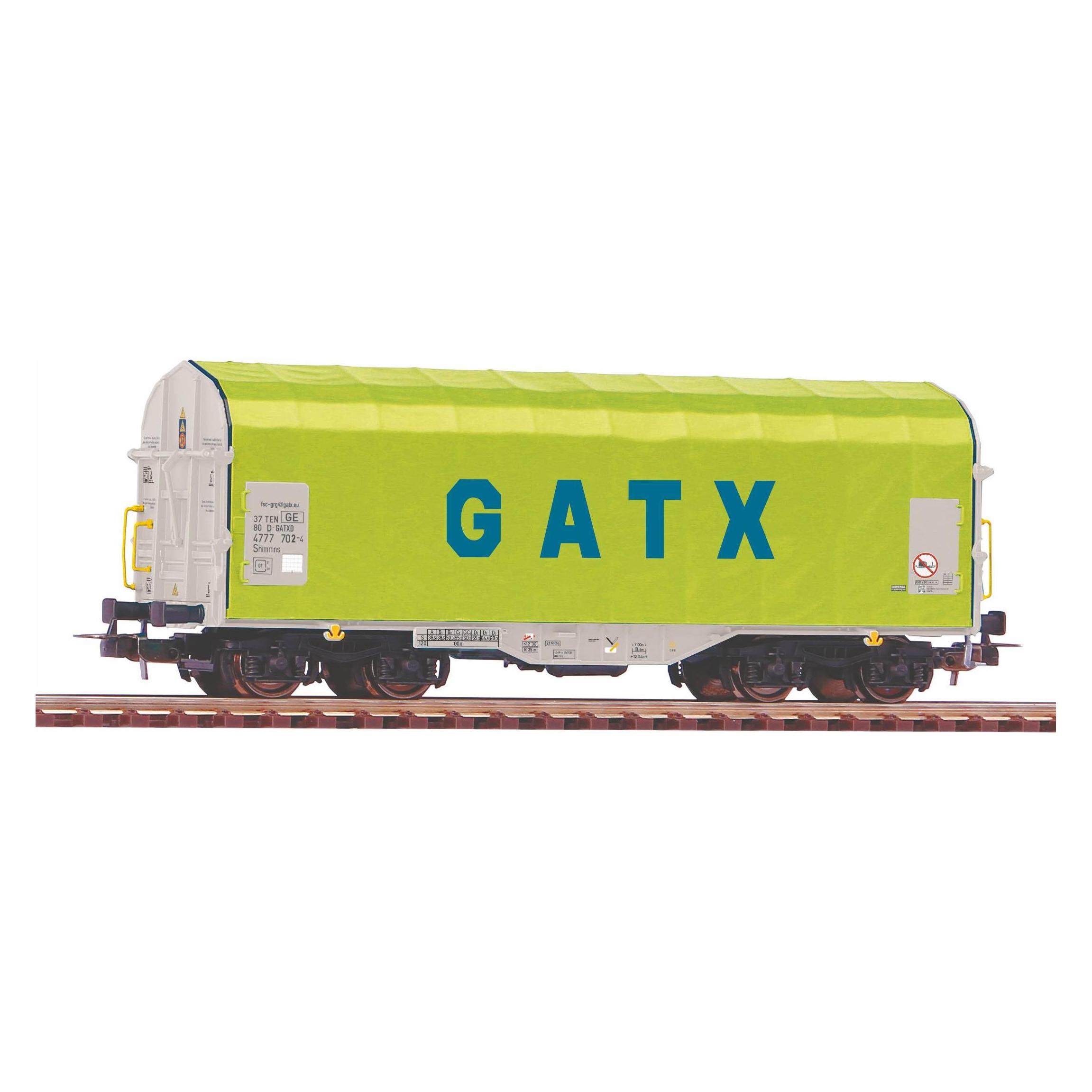Piko H0 Schiebeplanenwagen Shimmns GATX (Spur H0) (58958)