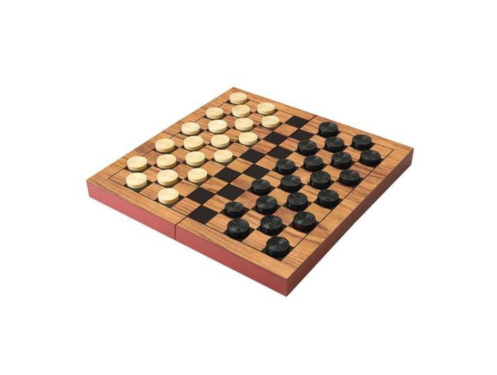 KIDWAY - Jeu de dames en bois - Jeux de société - 5 ans et +