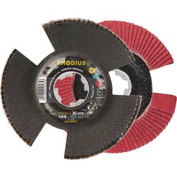 Rhodius 211406 VISION SPEED X-LOCK Fächerschleifscheibe Körnung (num) 80 Edelstahl, Stahl, NE-Metalle 10 St.