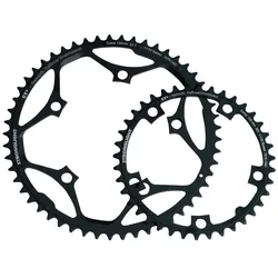 Kettenblatt Stronglight Type 130 S innen 39 Zähne,schwarz, 10/11-fach