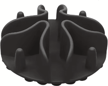 Inspire Picks Soft Silicone Slow Feeder Puzzle Bowl Insert Healthy Digestion & Interactive Feeding For Dogs black m