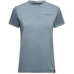 La Sportiva, Damen, Sportshirt, Just Right T-Shirt W - leichtes Damen-T-Shirt fürs Klettern und den Alltag (XS), Blau, XS