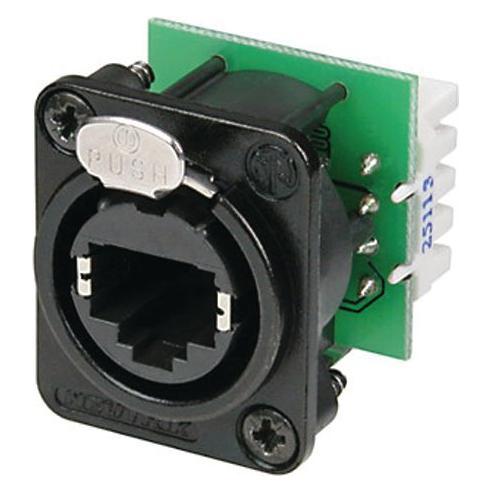 Neutrik NE8FDV-YK-B RJ45 Datensteckverbinder etherCon D Serie NE8FDV-YK-B Buchs (NE8FDV-YK-B)