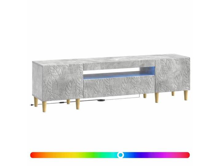 Meuble - Armoire TV - Gris - Meuble TV LED Gris béton Bois d'ingénierie_22064