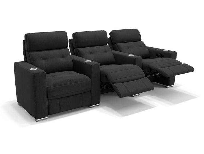 Stoff 3-Sitzer Sofa MATERA mit Funktion