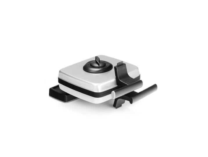 frifri Gaufrier Héritage Cool Touch 1200W - Plaques Amovibles Antiadhésives en Fonte d'Aluminium\, Thermostat et Fonction Rotative pour Cuisson Uniforme - Gris