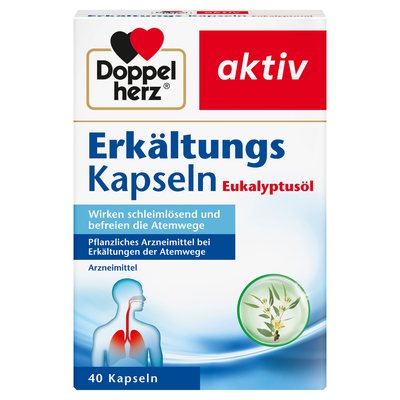 Queisser Pharma GmbH & Co. KG DOPPELHERZ Erkältungskapseln Eukalyptusöl 40 St 07091046