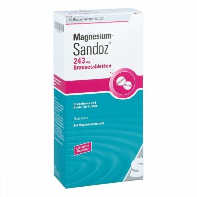Hexal AG MAGNESIUM SANDOZ 243 mg Brausetabletten (bisher: MAGNESIUM SANDOZ forte) 40 St 03494592