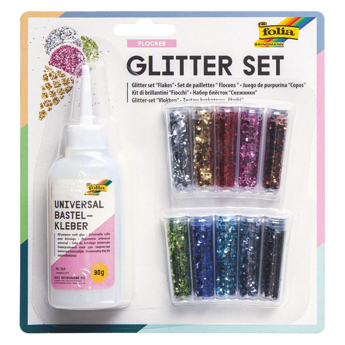 Folia Glitterset Flocken (6479024)