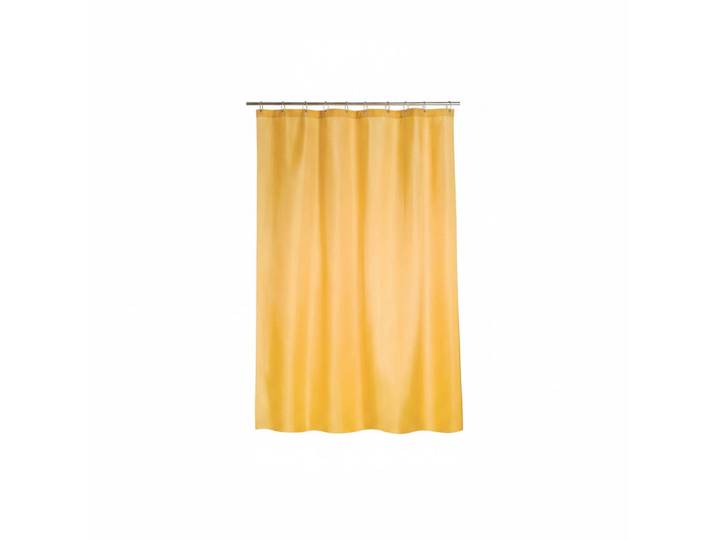 MSV Duschvorhang, Senfgelb, Uni, 180x200 cm, antibakteriell, wasserundurchlässig, wasserabweisend, Heimtextilien, Badtextilien, Duschvorhänge