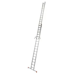 Krause Schiebeleiter »MONTO Fabilo« 2x 18 Sprossen grau, 125x525 cm