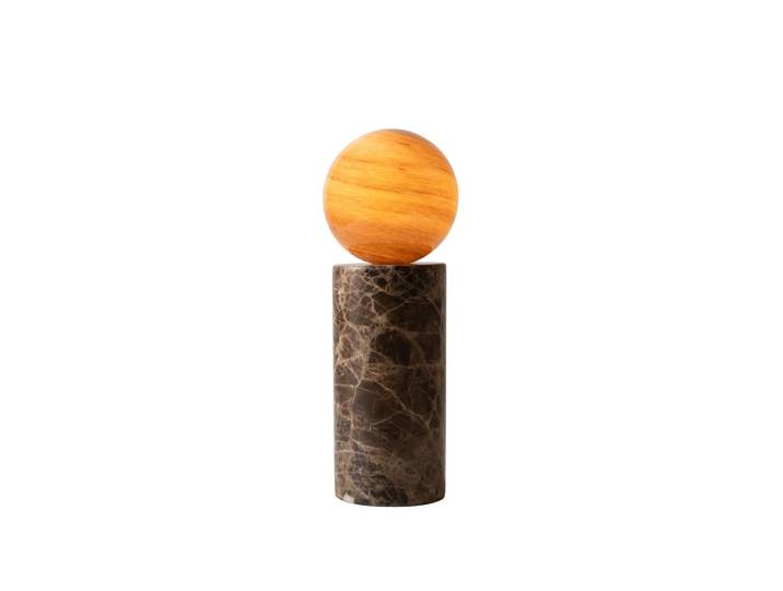 Lampe de table marbre brun ø12cm