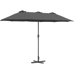 vidaXL Gartenparasol Anthrazit 380 x 196 x 235 cm