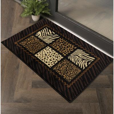 Kodotan sofa Multi 2 ft. x 3 ft. Animal Print Luxury Area Rug, 0.43 Pile Height – Sophisticated Warmth for Any Room - 2 ft. x 3 ft.