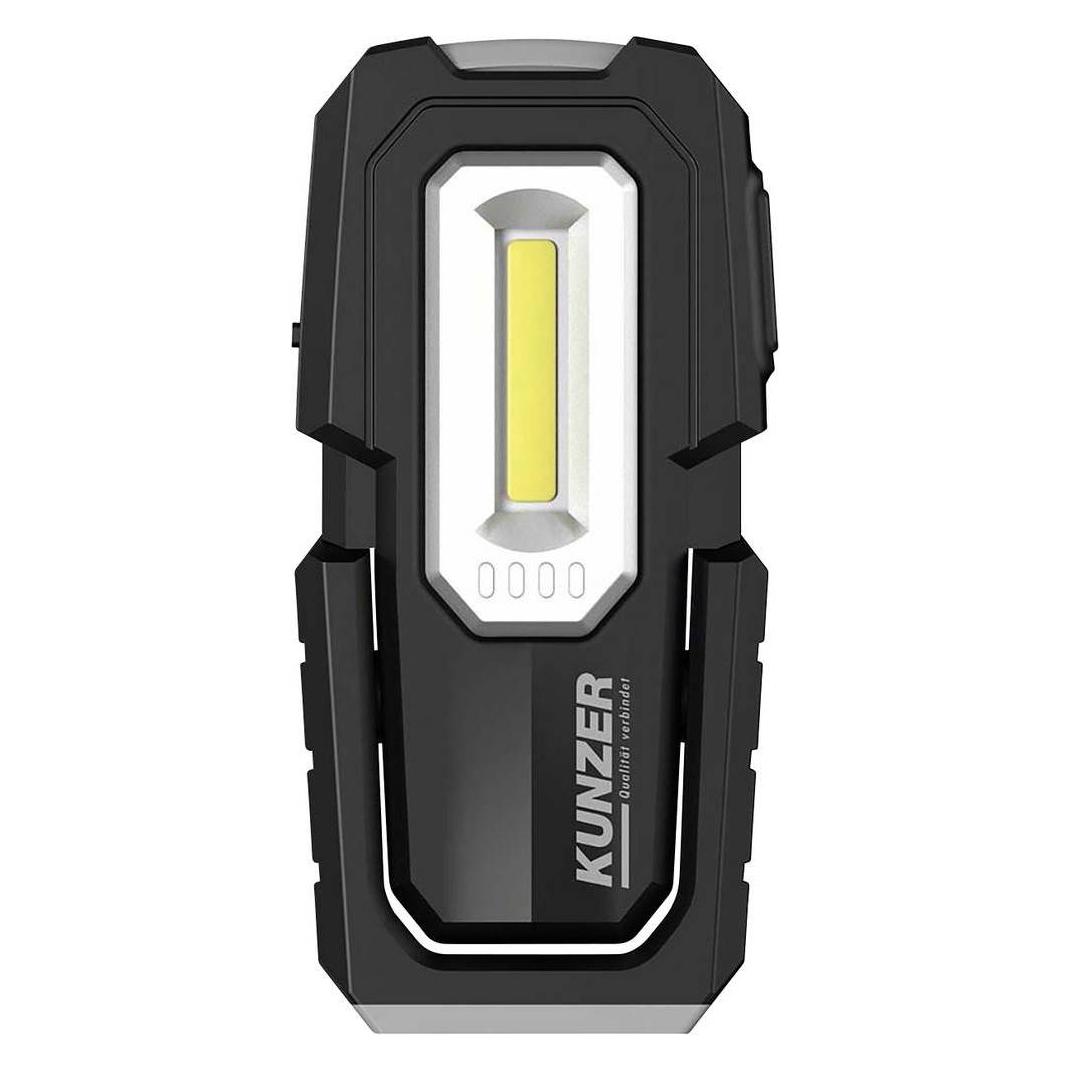 Kunzer Arbeitsleuchte Arbeitslampe mit COB Technik und Induktionsladestation (250 lm) (PLI-5)