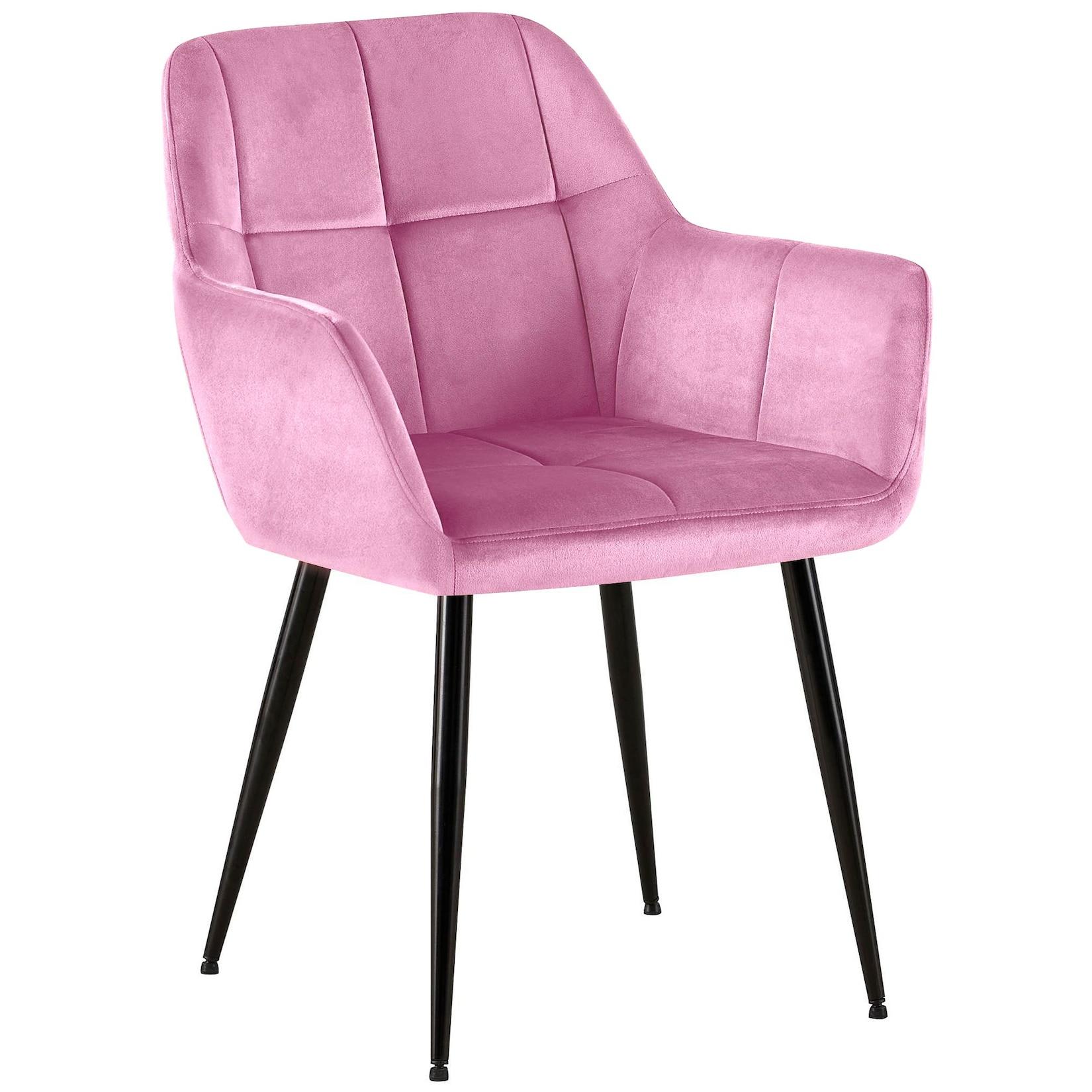 CLP Besucherstuhl Emia Samt Material: Samt, Farbe: rosa