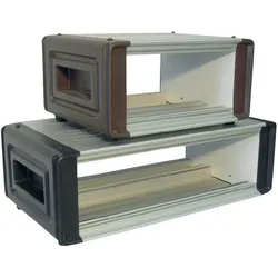 Proma Labor-Gehäuse 332 x 175 x 280 (Gehäuse), Elektronikzubehör + Gehäuse, Grau, Braun