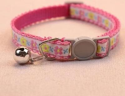 Uplifted Finds Fashion Floral Embroidered Cat Collar With Cute Lace And Safety Bell 12