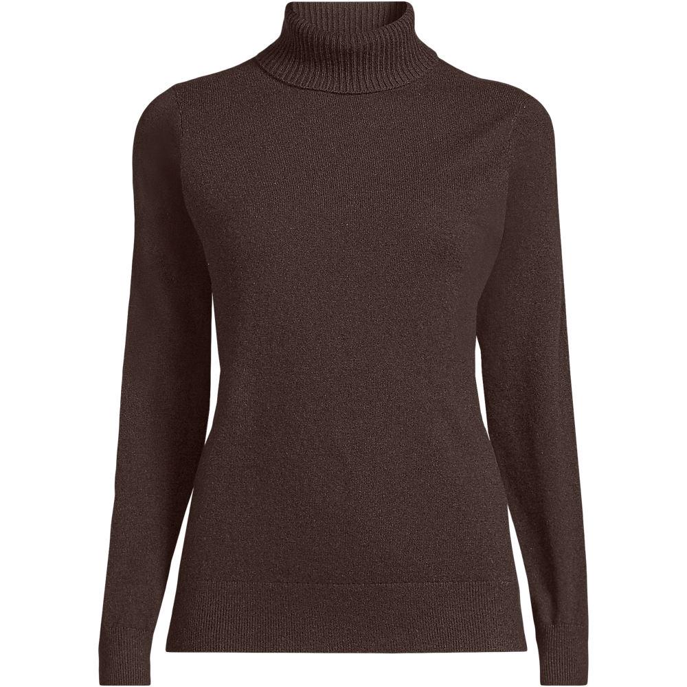Rollkragen-Pullover aus Kaschmir in Plus-Größe, Damen, size: plus, Braun, Kaschmir, by Lands' End