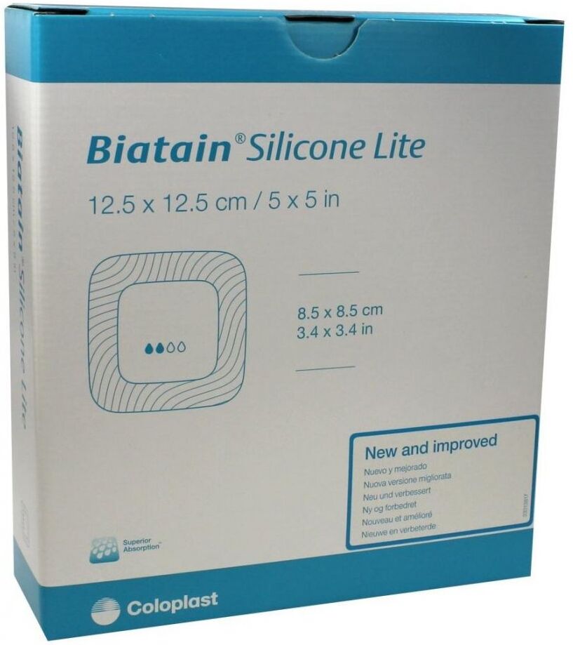 Biatain Silicone Lite Schaumverband 12,5x12,5 cm 10stk