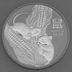 Silbermünze 5oz "Maus" 2020 Lunar III – Year of the Mouse (Australien)