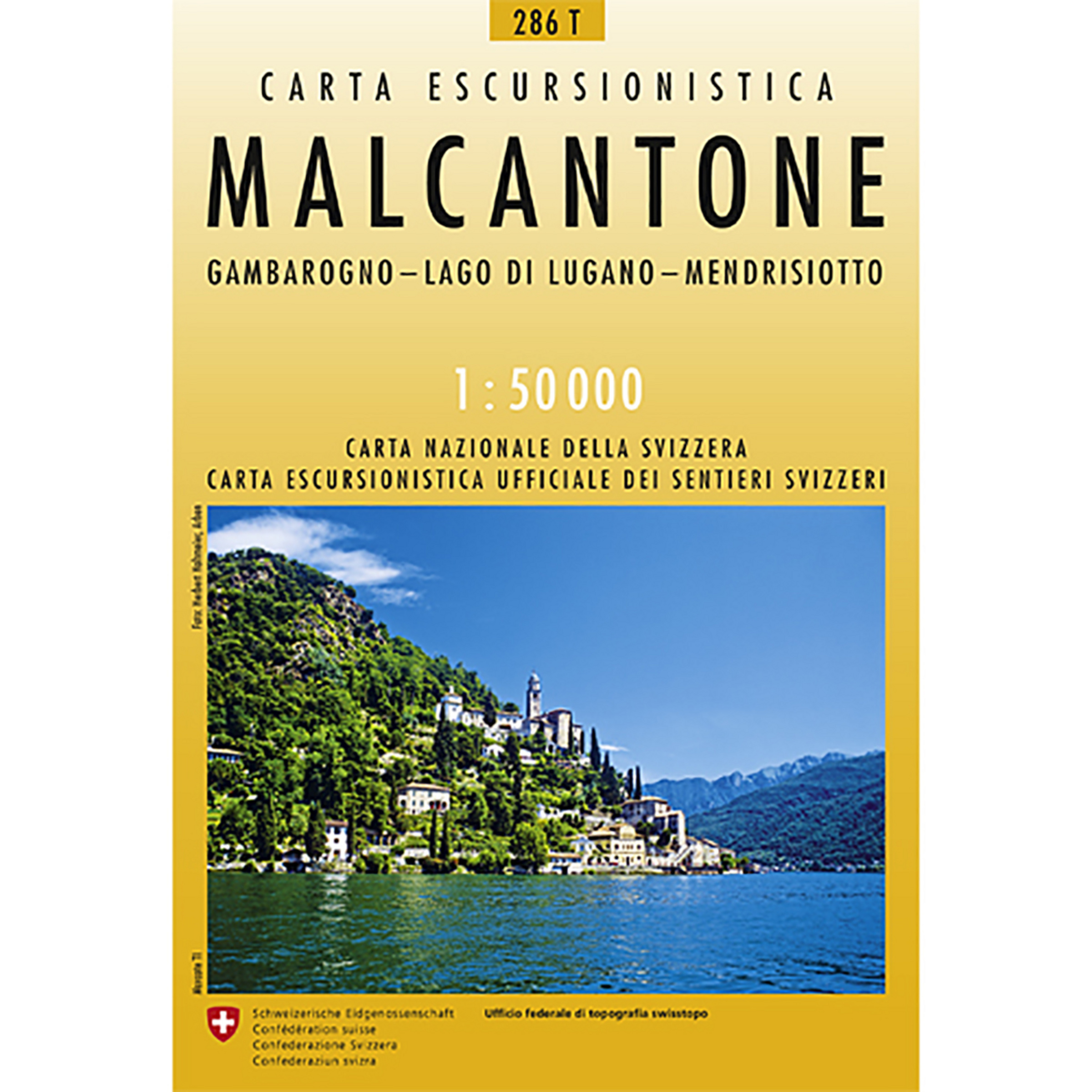 Swisstopo Malcantone 286T Wanderkarte 1:50 000 Topografische Karten