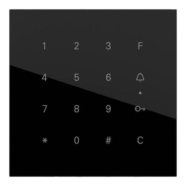 Gira 260520 System 106 Keyless Codetastaturmodul Glas schwarz (Elektronische Zahlenkombination) (5550000)