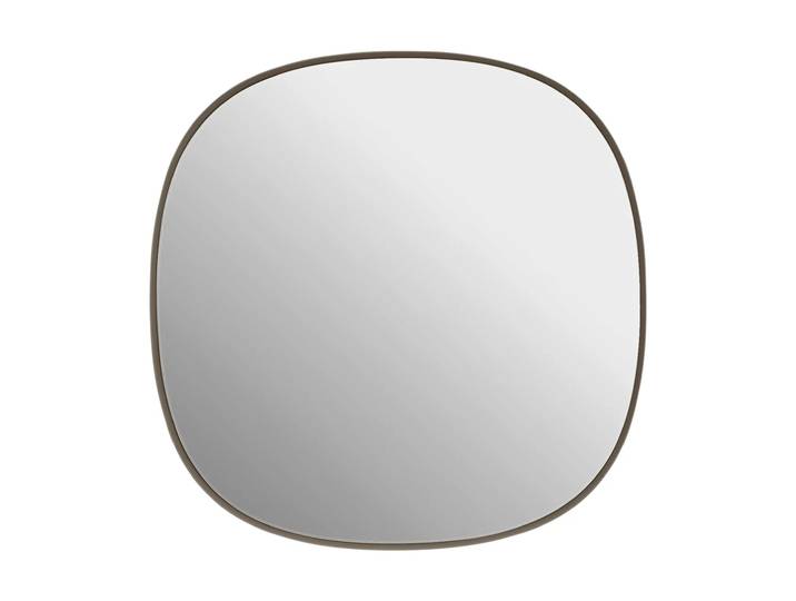 Muuto Framed Spiegel Taupe-clear, 40x40 cm