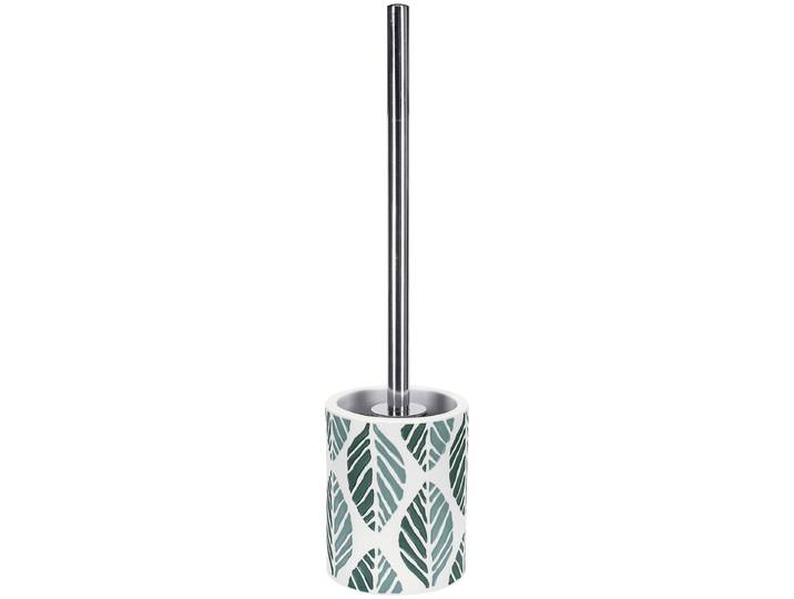 WC-Garnitur KLEINE WOLKE Leaf , grün (seegrün), B:10,2cm H:40cm, Reinigungsbürsten, WC-Garnitur, Accessoire Serie mit geprägtem Blatt Design