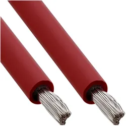 InLine, Zubehör Stromerzeuger,  Solar Installationskabel Meterware H1Z2Z2-K 4mm2 rot 100m (Solarkabel)