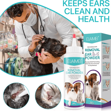 Inspire Picks Pet Ear Hair Removal Powder Gentle Ear Cleaning Powder For Dogs & Cats (30g) Pet Ear Hair Removal Powder Gentle Ear Cleaning Powder For Dogs & Cats (30g)