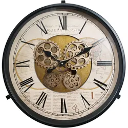 Couchtisch UHR (DH 49x57 cm) - schwarz - DH 49x57 cm