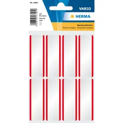HERMA Namensetiketten 1902 weiß 54,0 x 19,0 mm