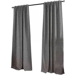 VORHANG 2ER SET PARIS HxB 245x140 cm Creme Schwarz
