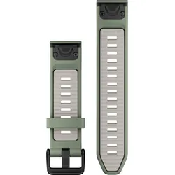 Garmin QuickFit (20 mm, Silicone, Silikon), Uhrenarmband, Grau, Grün