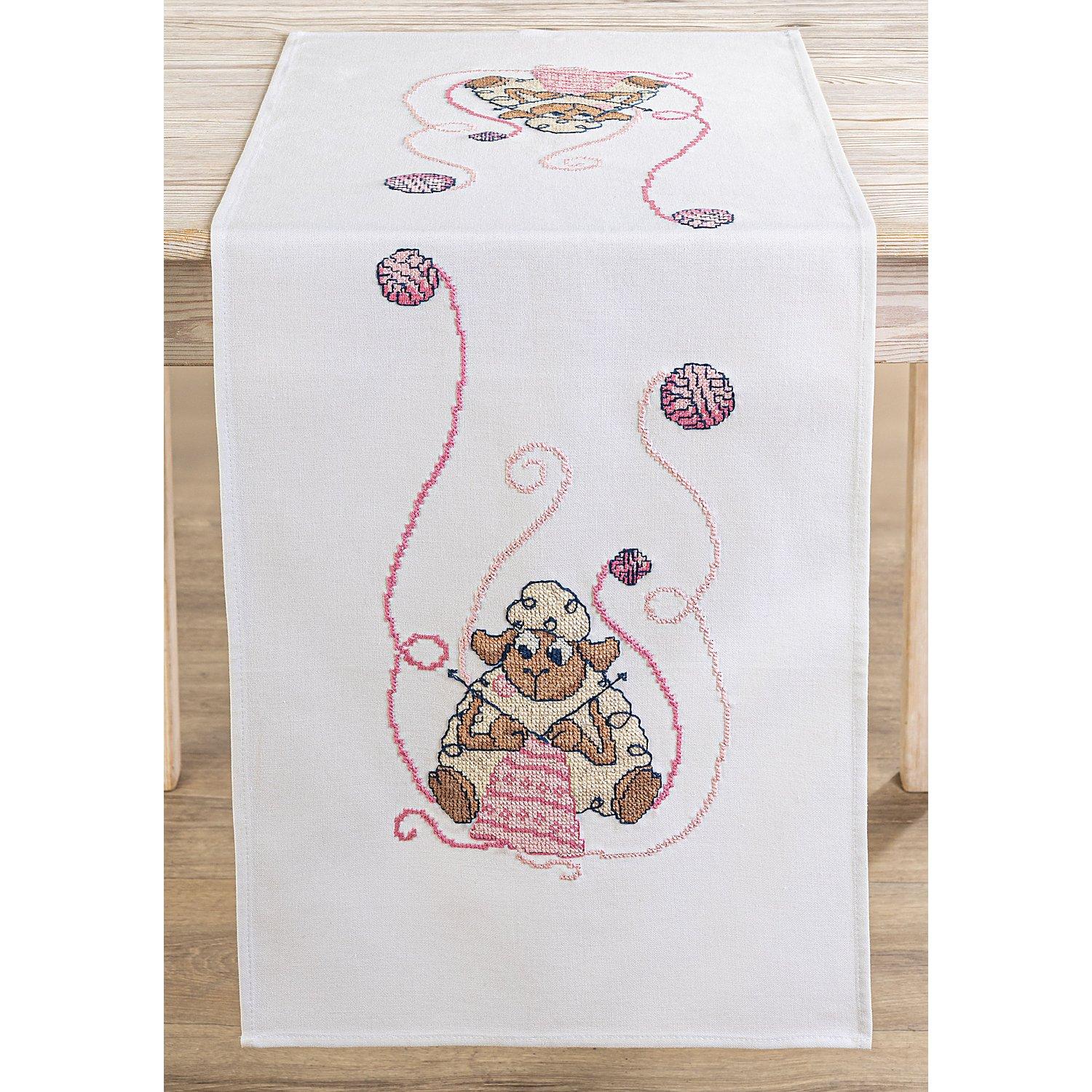 Stickläufer "Strick-Schaf"