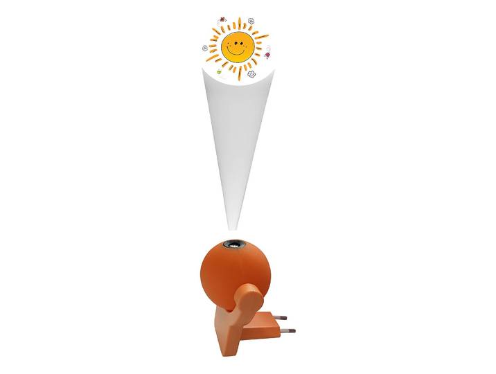 LED-Kinderzimmerleuchte Sunny II 8 x 7 x 9cm Orange