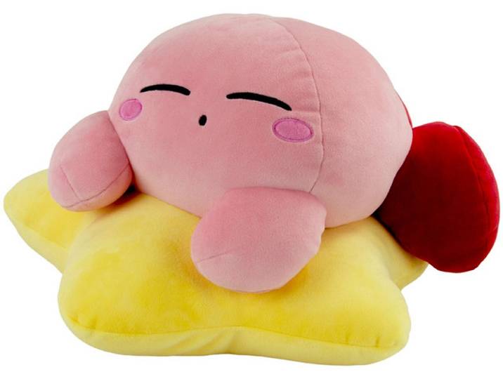 Tomy Kirby Mocchi-Mocchi Mega Knuffel Figure Warpstar Kirby 30 cm Knuffeles