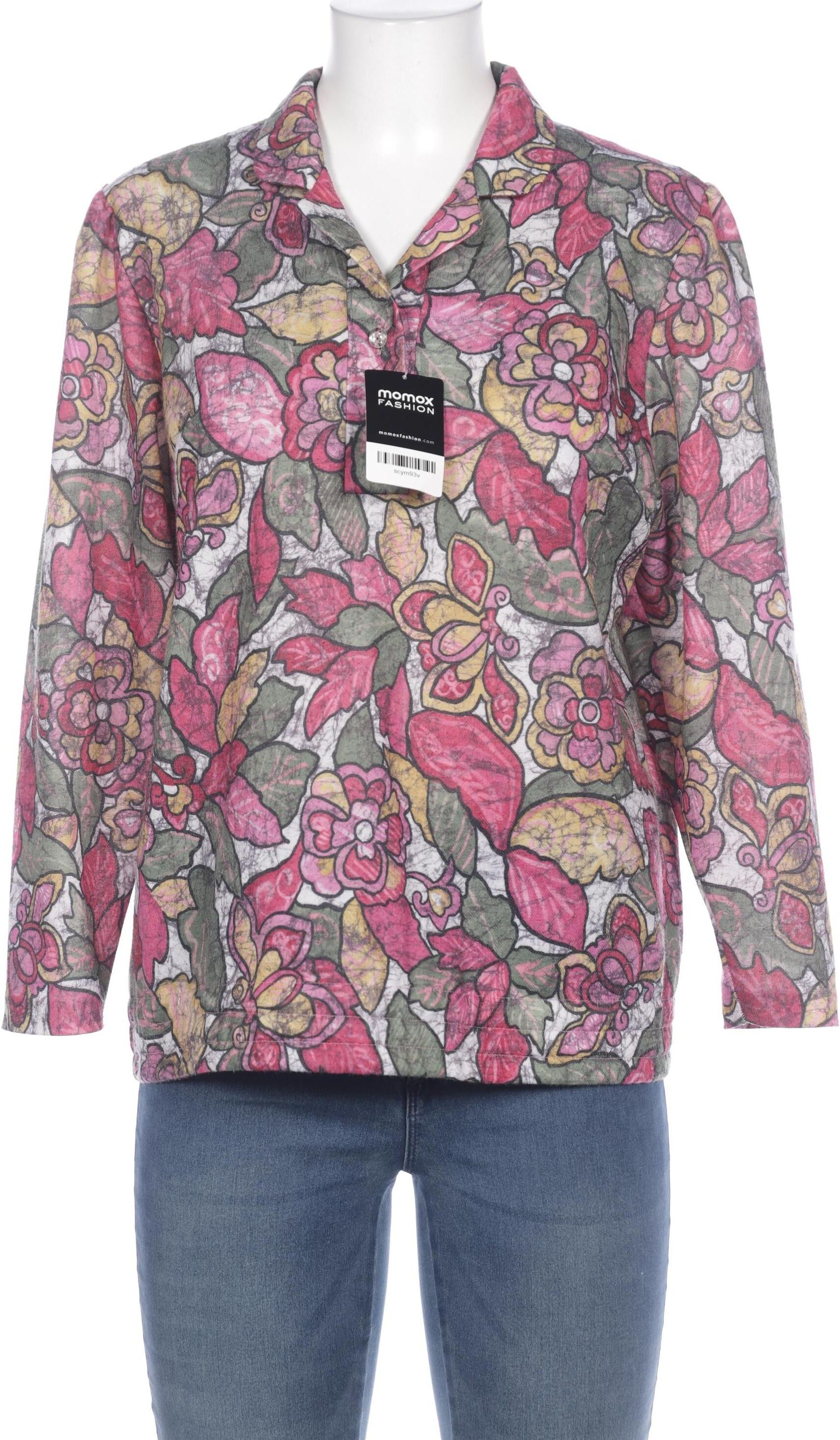 Atelier Goldner Schnitt Damen Bluse, Pink, Kurz-Gr. EU 20, Angorawolle / Synthetik - Second Hand