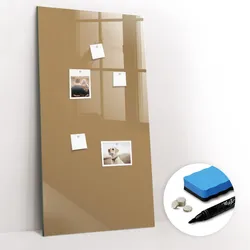 MAGNETTAFEL 60x120 Beige schwarzer Marker