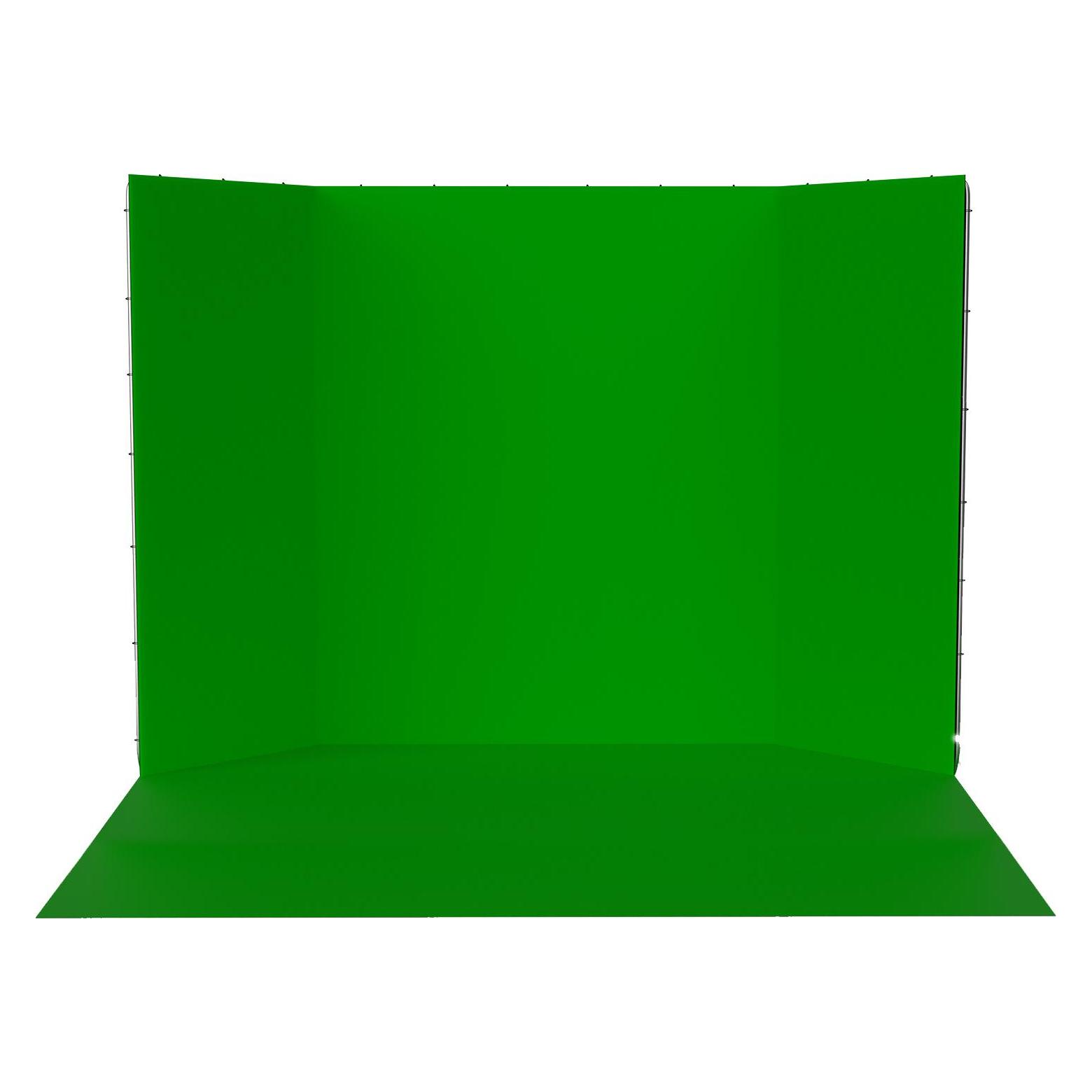 Studioking Panorama Hintergrund Green Screen FSF-240400PT 240x400 cm (400 cm, 240 cm) (572750)