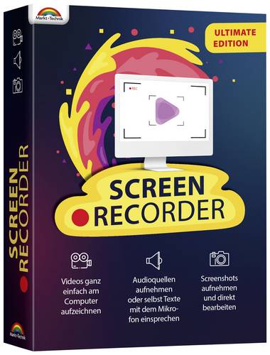 Markt & Technik Screen Recorder Ultimate Vollversion, 1 Lizenz Windows Recording Software