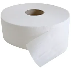 HYGOCLEAN 12x Toilettenpapier Großrolle 2-lagig "Tissue" Weiss 9x22 cm Kerndurchmesser 7,6 cm Durchmesser 20 cm